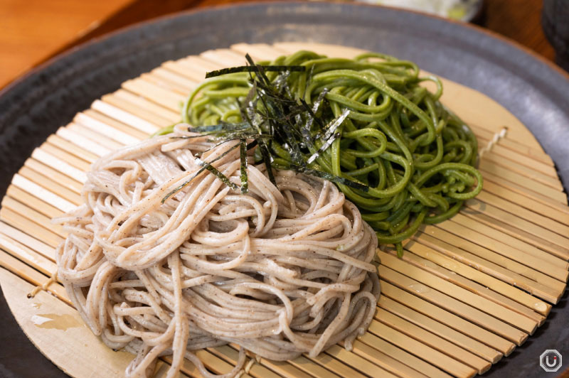 Matcha Juwari and Juwari Combination Soba at KYOTO SARYO SUISEN Shinjuku
