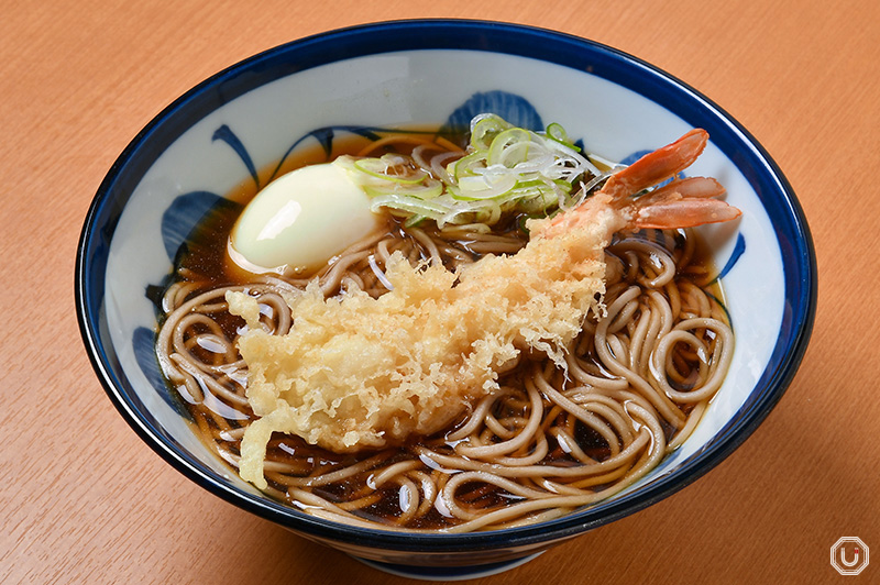 Shrimp tempura soba at Sobadokoro Kameya