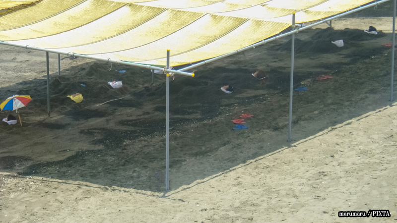 hot sand baths at Ibusuki