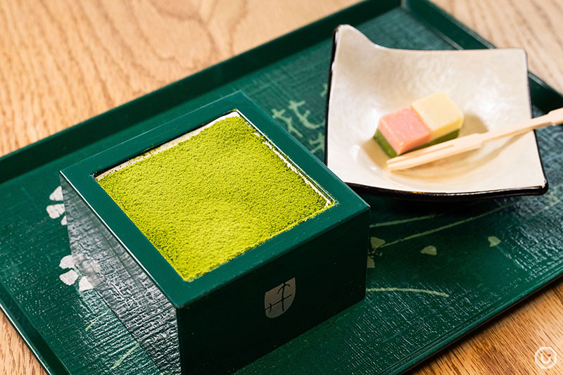 Matcha Tiramisu at Matcha parfait at Ujien Urasando Garden