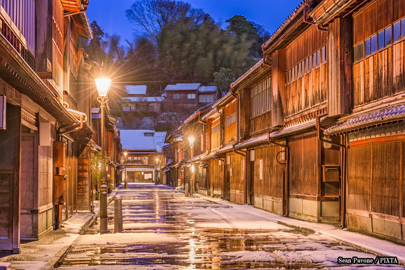Higashi Chaya district in Kanazawa