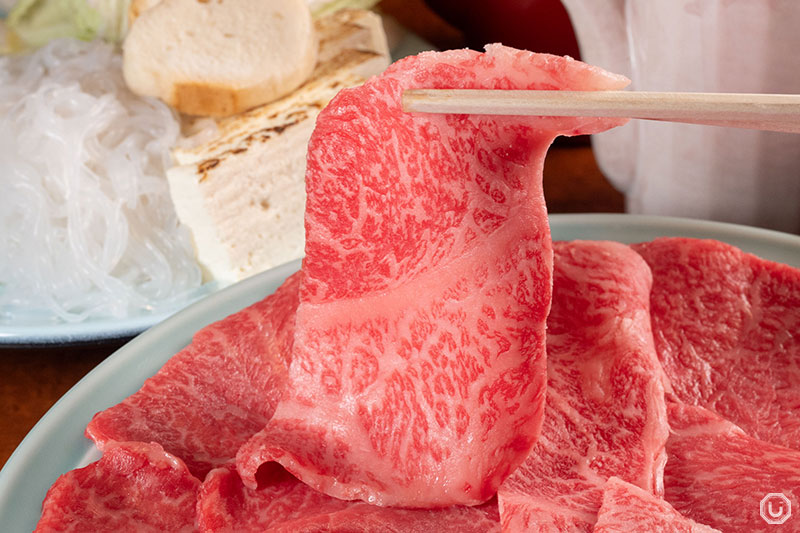 Wagyu for premium sukiyaki