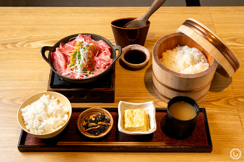 Premium beef suki gozen