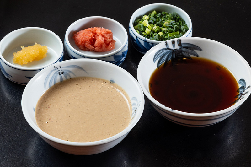 Wagyu Shabu-shabu with sauces