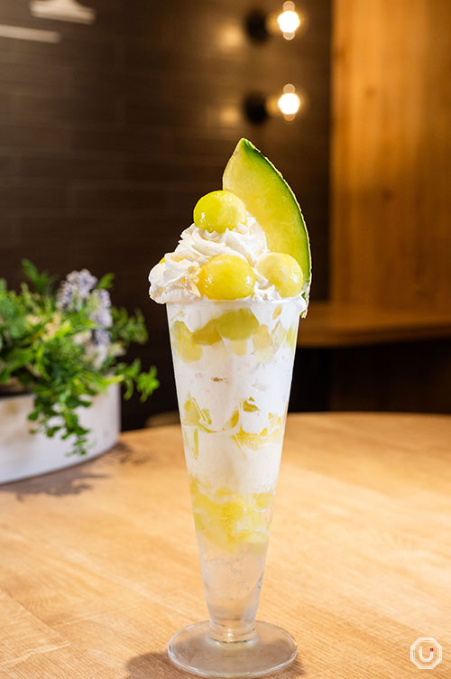 Premium Musk Melon Parfait at MARUTOME The Juicery Parfaiteria