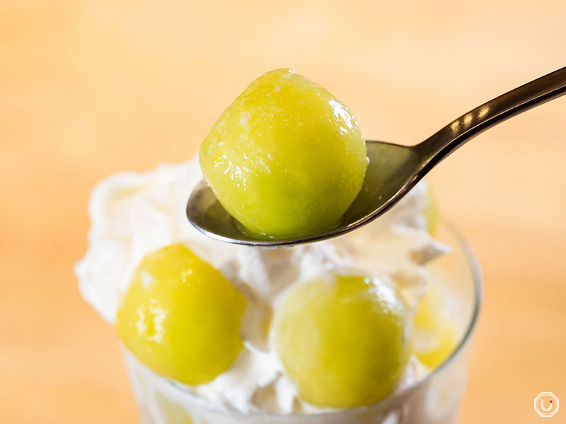 Premium Musk Melon Parfait at MARUTOME The Juicery Parfaiteria