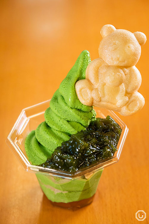 浅草の『雷一茶』の『お濃茶わらびジェラート』