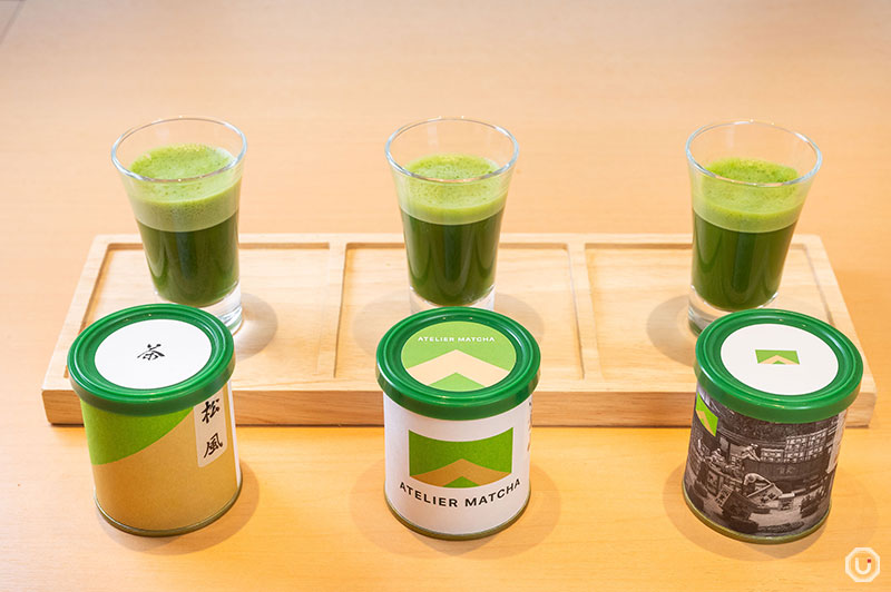 ATELIER MATCHAのMATCHA３種飲み比べ