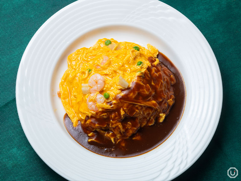 Omelet Rice with Demi-Glace