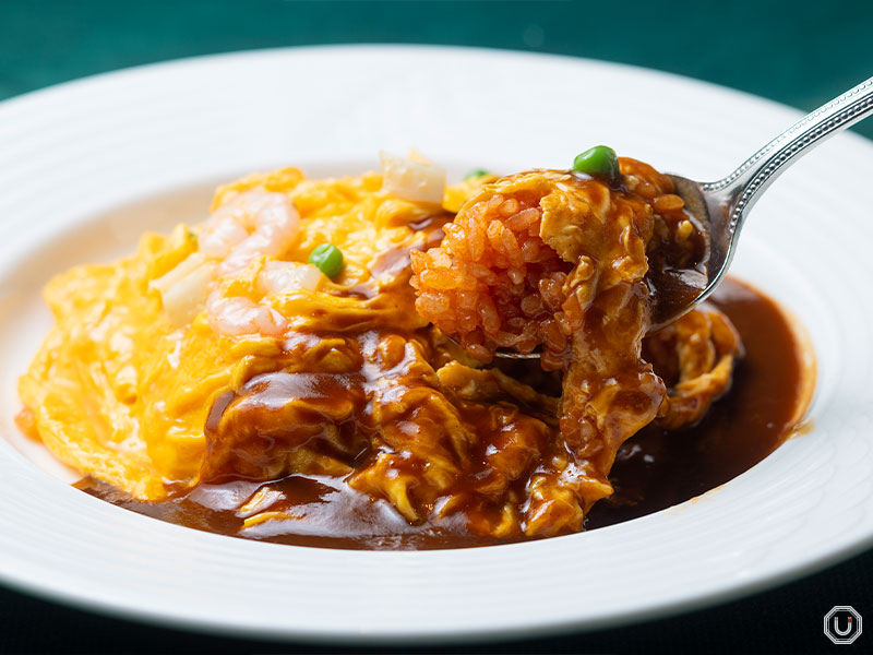 Omelet Rice with Demi-Glace