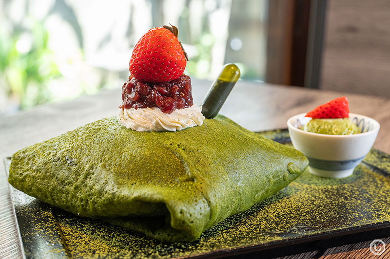 Crepe Pancake Matcha at Riz Labo Kitchen