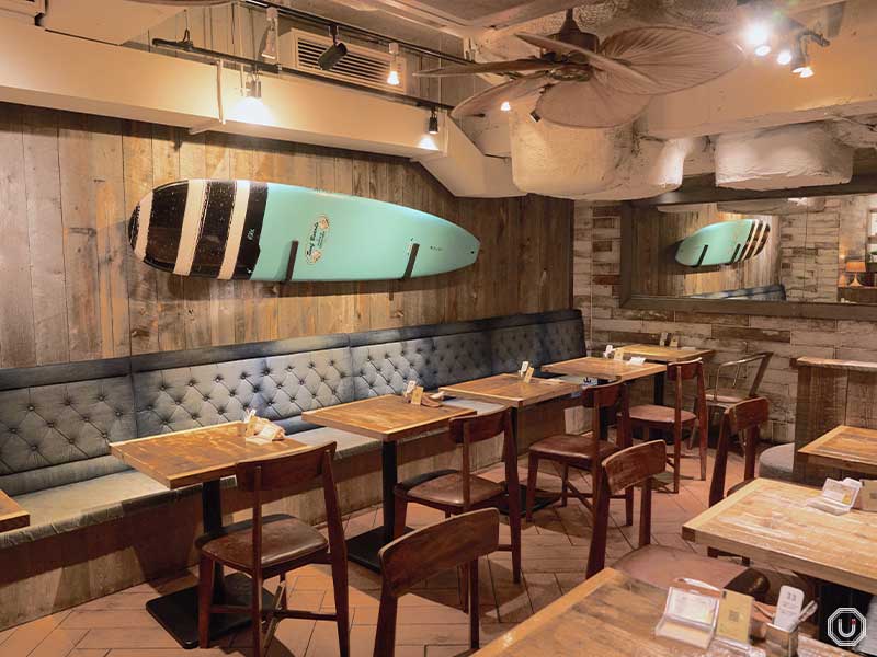 『ESPRESSO D WORKS yellow 渋谷』の内観