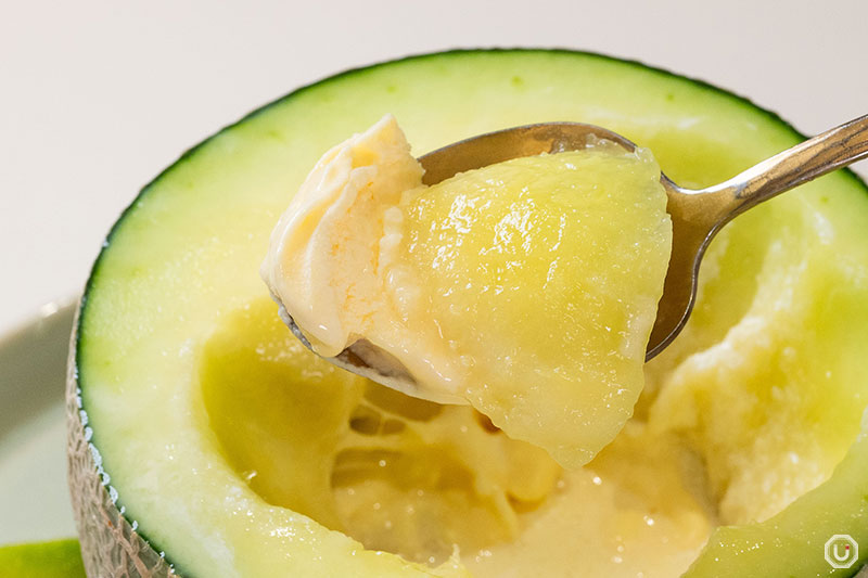 melon parfait at Horiuchi Fruit Farm
