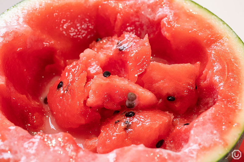 Watermelon shaved ice at Horiuchi Fruit Farm