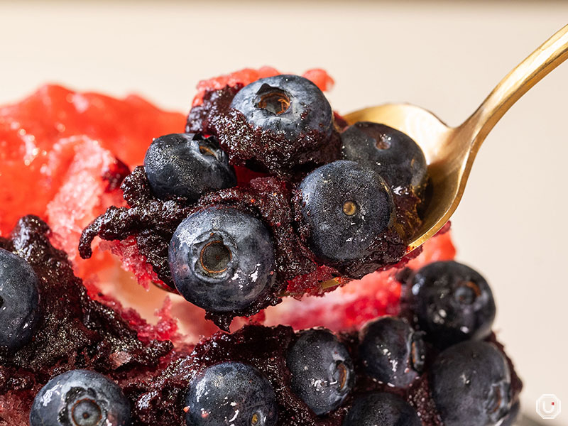 Strawberry & Blueberry Shaved Ice Horiuchi Fruit Farm