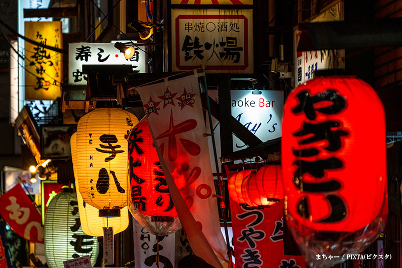 Drinking alleys in Shimbashi