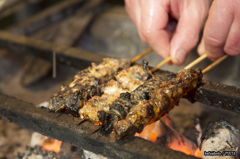 kimoyaki grilled unagi livers