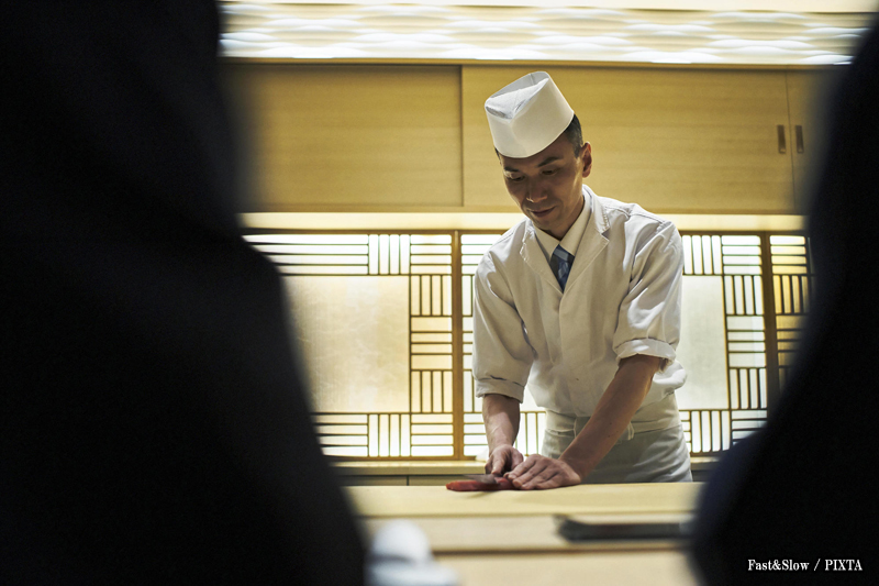 sushi chef in Japan