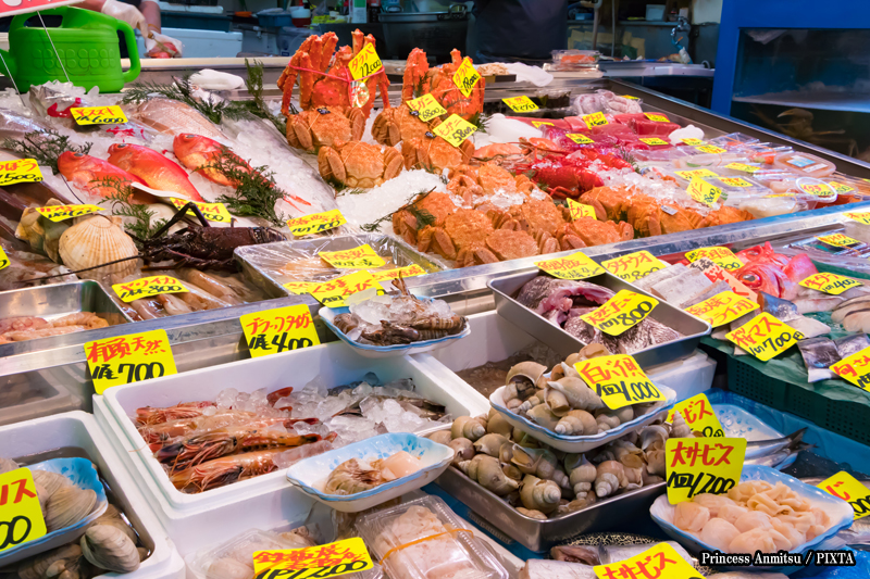 seafood in Japan
