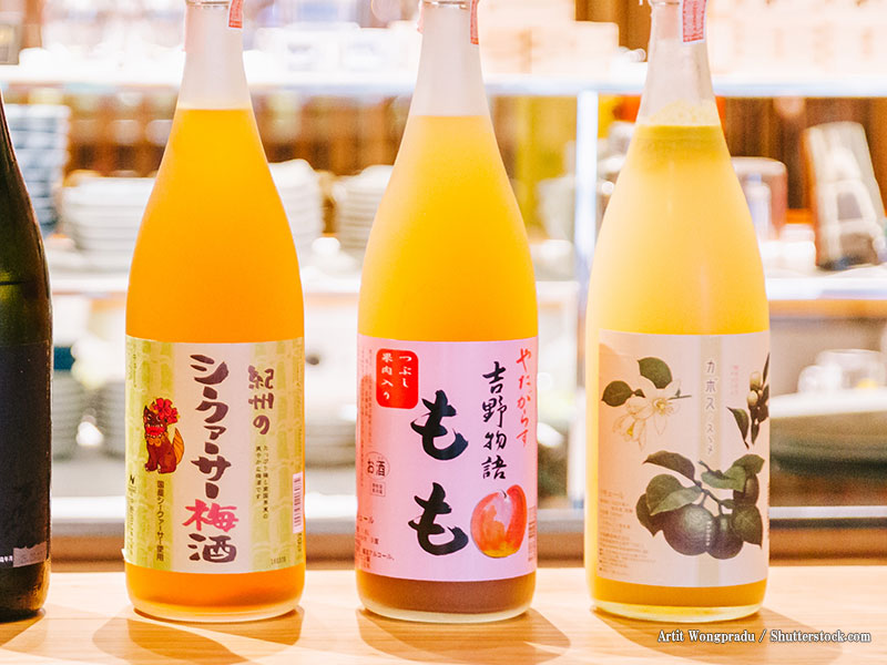 Japanese fruit liqueurs