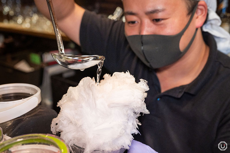 上野にあるかき氷専門店　上野かき氷専門店四代目大野屋氷室本店のかき氷