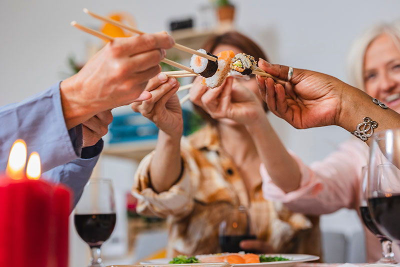 Sushi dining experience
