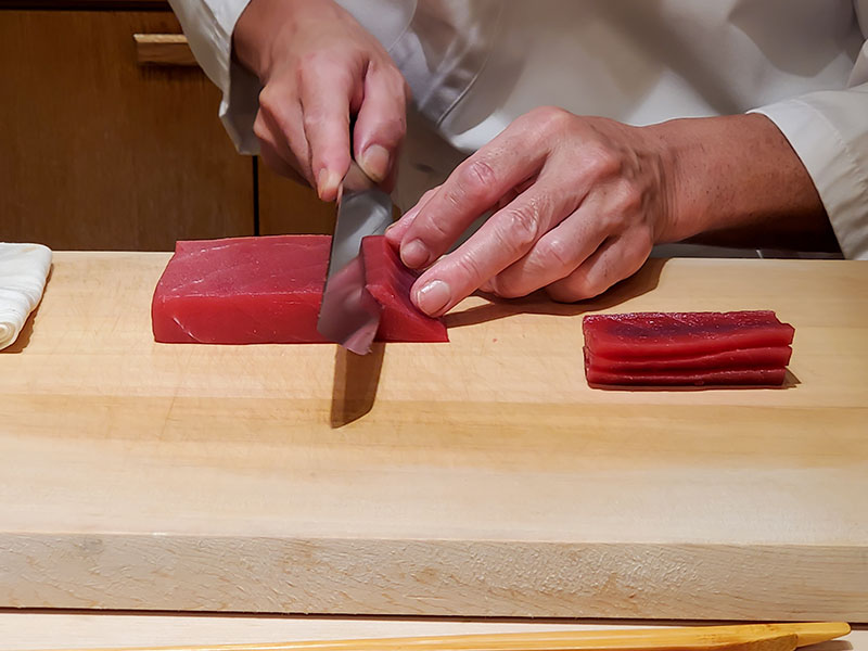 High-end sushi counter