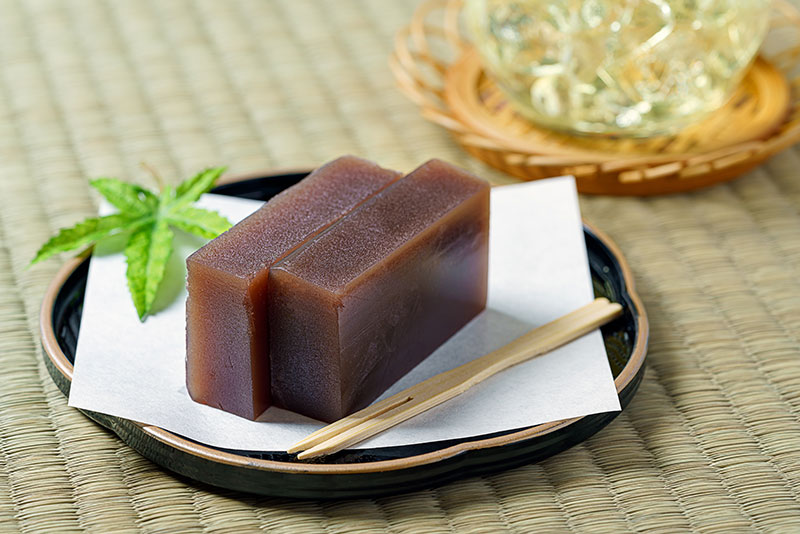 Traditional yokan wagashi