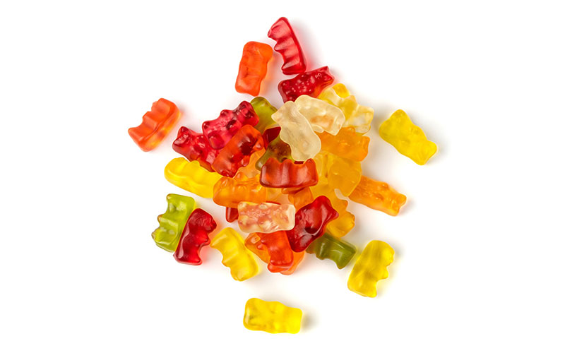 Colorful Japanese gummies