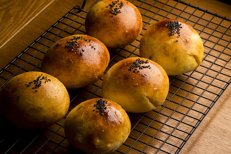 Anpan with anko filling