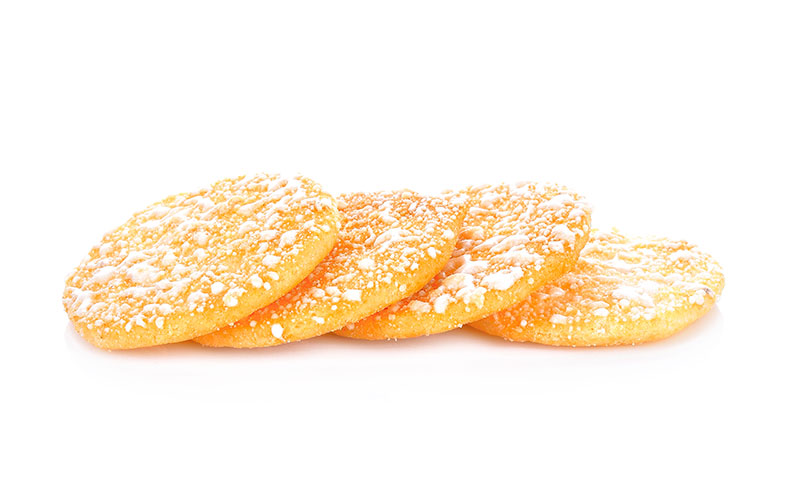 Sweet senbei with sugar coating