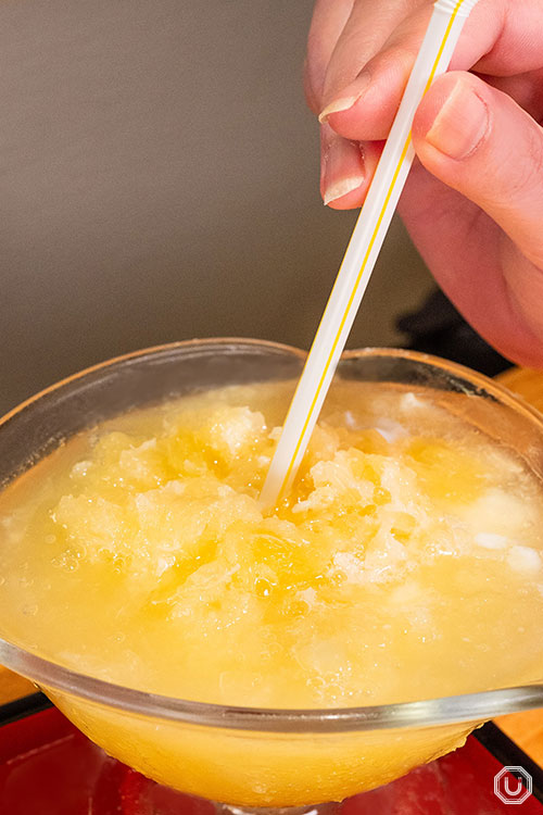 Grapefruit kakigori at Himitsudo