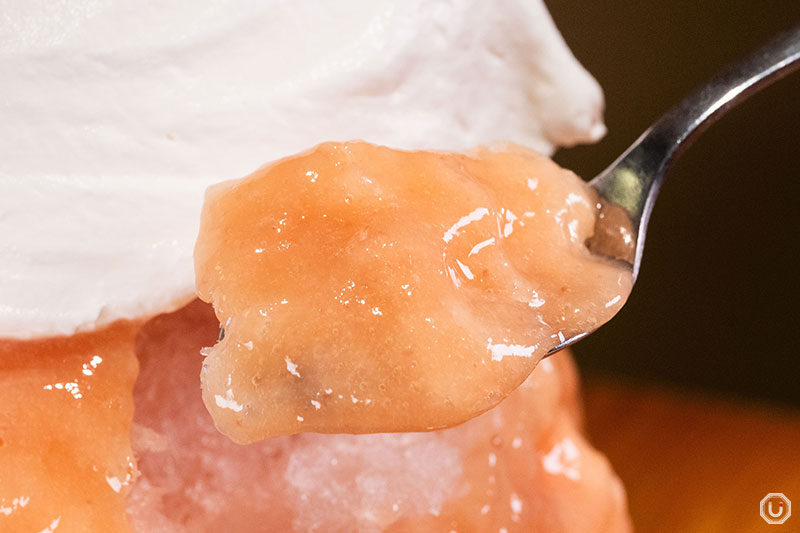 Himitsudō’s Peach Shortcake kakigori