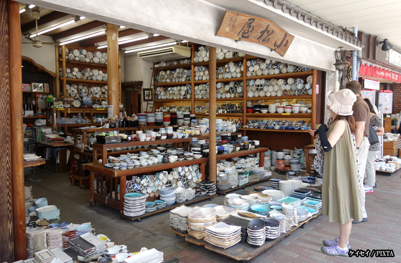 a ceramics shop in Kappabashi