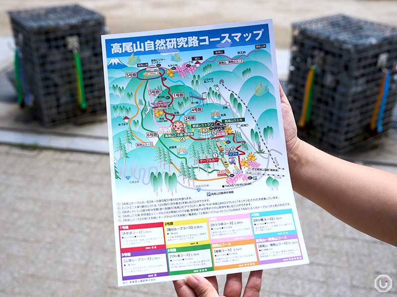 Mt. Takao Nature Trail Course Map