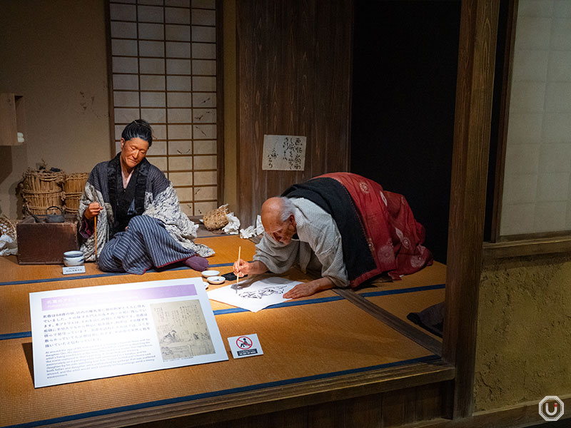 Reconstruction of Hokusai’s studio
