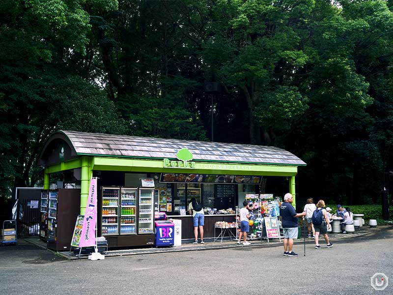 Concession stand inside the park