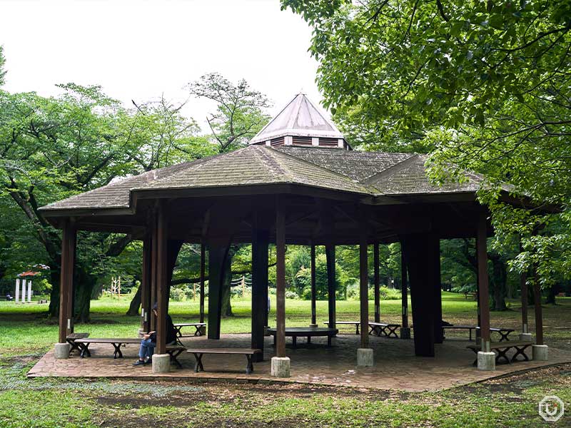 Rest area in Yoyogi Park