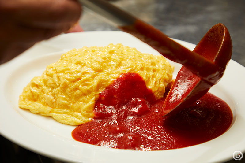 omurice at Sudacho Shokudo Akihabara UDX