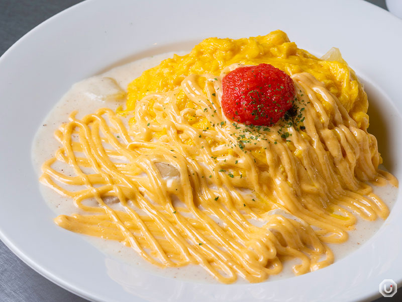 omurice at Tamago Kitchen Harajuku Omu