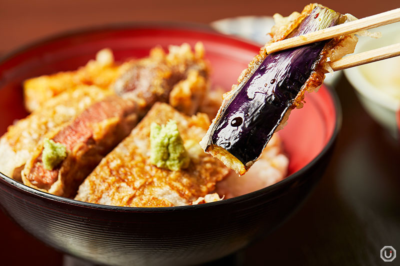 天ぷら ひさご 大崎店の黒毛和牛天丼の写真