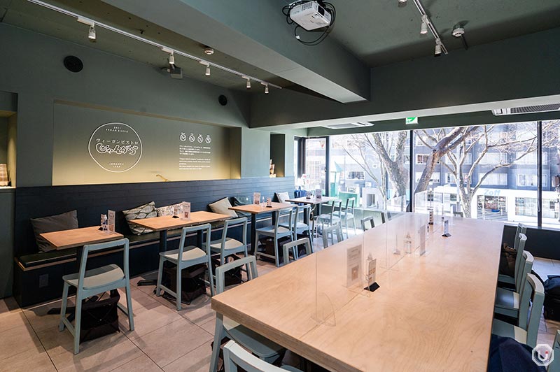 Interior of Vegan Bistro Jangara