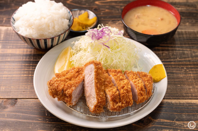 Premium loin katsu set at Tonkatsu Aoki Asakusabashi