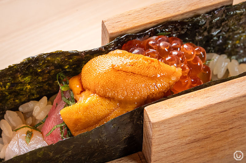 The SHIBUYA Scramble Roll at Sushi Ginza Onodera MUSUKO