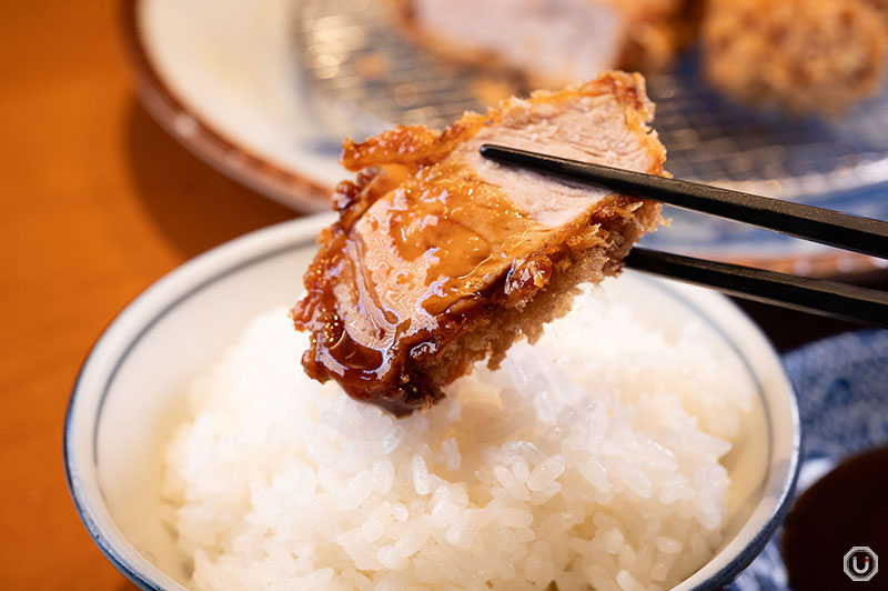 六本木にある豚組食堂のとんかつ