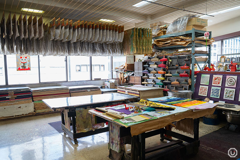 Dyeing Studio at the Origami Kaikan