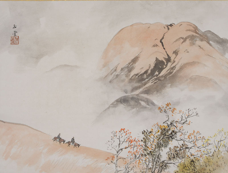 川合玉堂『秋山雨せい』