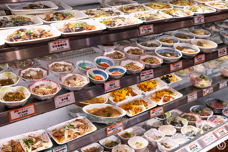 Assorted dishes at Okachimachi Komachi Shokudo in Ueno