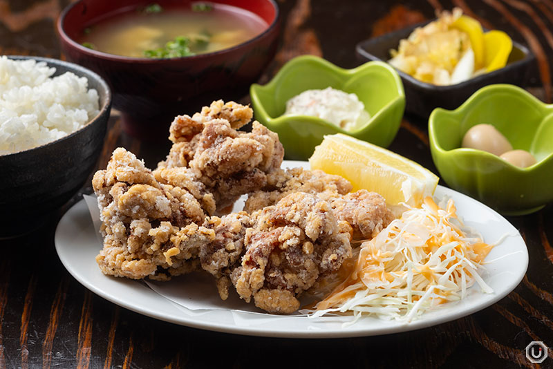 Fried Chicken Set Meal at Asakusa Sakaba Okamoto Hoppy St.