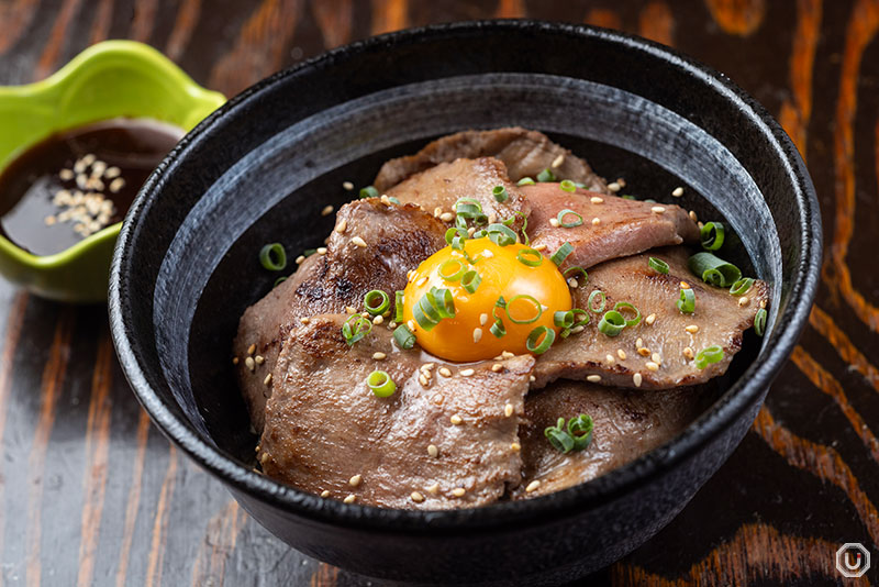 Beef Tongue Bowl at Asakusa Sakaba Okamoto Hoppy St.